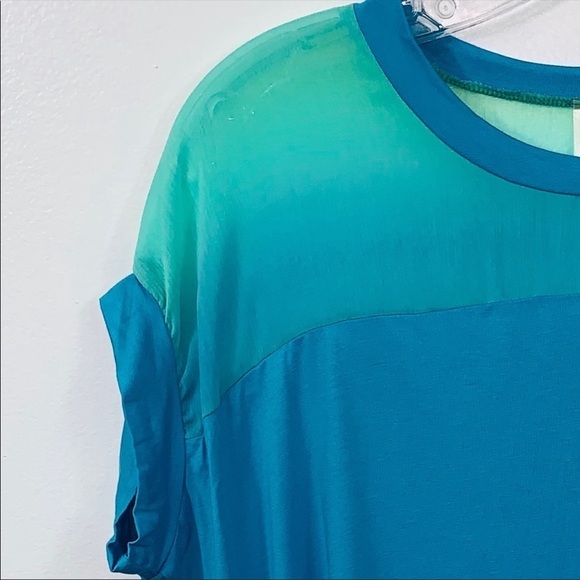 Pastels Clothing Blue Green Tunic Top Medium - Picture 3 of 8